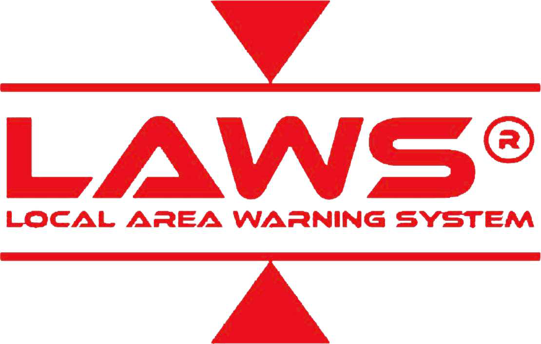 LAWS Local Area Warning System logo